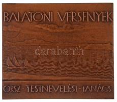 Beck Ötvös Fülöp (1873-1945) 1932. "Balatoni Versenyek - Országos Testnevelési Tanács" Br ...