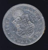 1890. 1Ft Ag "Fiumei címer" T:3