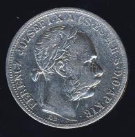 1892. 1Ft Ag "Fiumei címer" T:3 kis ph