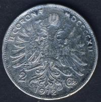 Ausztria 1912. 2K Ag T:3 fny eldolgozva