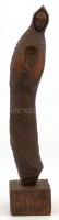 Anya. Faragott fa szobor. Jelzés nélkül. 29 cm