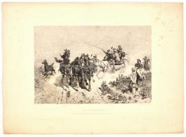 Vágó Pál (1853-1928) festménye után Pap(p) Henrik (1864-1910). Víg Társaság. Az orsz. m. képzőművész...