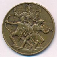 Berán Lajos (1882-1943) 1938. "Szfőv. L.A.B. Leventeverseny 1938" Br díjérem (41mm) T:1-,2