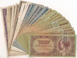Vegyes 63db-os pengő bankjegy tétel T:III,III-