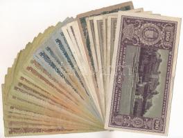 Vegyes 63db-os pengő bankjegy tétel T:III,III-
