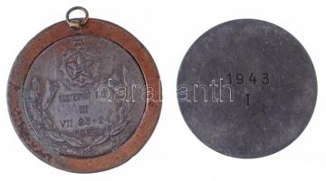 1943. "Hungária Yacht Club / 1943. I." Zn díjérem "Berán N BPest" gyártói jelzés...