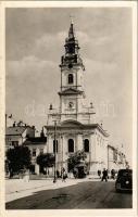 Nagyvárad, Oradea; Görögkeleti román ortodox Holdas-templom, automobil / Orthodox church, automobile