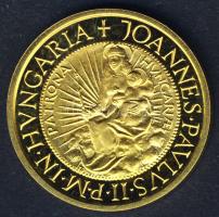 1991. 10000Ft "II.János Pál" Au 6,982g díszdobozban tanúsítvánnyal T:PP Csak 10000db!