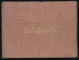 1953-54 Fényképes Bányász SE budapesti sportköre tagsági könyv (igazolvány), okmánybélyegekkel, vász...