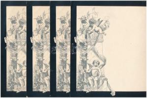 4 db üres, kitöltetlen halálozási értesítő