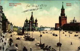 1914 Moscow, Moscou; Place rouge / Red Square