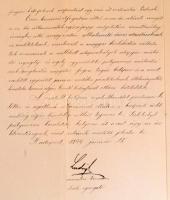 1899 Magyar Királyi Államvasutak fejléces levél Dr. Rottmann Elemér orvosnak, 30 f okmánybélyeggel, ...