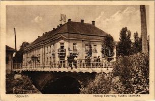 1931 Kapuvár, Herceg Esterházy húsáru csarnoka, híd