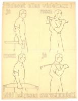 Jelzés nélkül, feltehetően Börtsök László (?-?) reklámgrafikus: 3 db plakátterv, 1930-40 körül. &quo...
