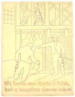 Jelzés nélkül, feltehetően Börtsök László (?-?) reklámgrafikus: 3 db plakátterv, 1930-40 körül. &quo...
