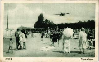 1926 Siófok, strandfürdő, hidroplán