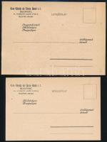 cca 1930 Kiss Károly és tsa bank rt 2 db sorsjegy levelezőlap