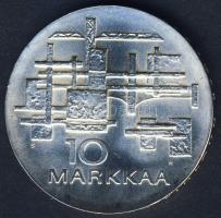 Finnország 1967. 10M Ag "Függetlenség 50. évfordulója" T:1-/2+