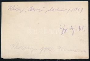 1915 Futóverseny Besnyő Gusztáv (BEAC), Molnár Vimcze (Munkás TE) és Kászonyi Géza (MAC) részvételév...