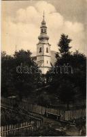 1940 Ökörmező, Volove Polje, Volovoje, Volové, Mizshirja, Mizhhirya; Recko-katolic kostel. / Görögkatolikus templom / Greek Catholic church. Foto Angelo + kétnyelvű bélyegző / bilingual cancellation (fl)