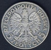 Lengyelország 1932. 5Zl Ag T:2/3