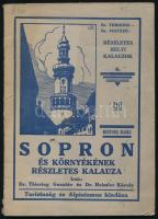 Thirring - Heimler: Führer durch Sopron und Umgebung. Bp., 1921, Verlag turistaság és Alpinizmus. Kiadói papírkötés, térképmelléklettel, kissé sérült gerinccel.