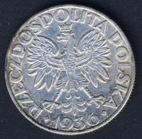 Lengyelország 1936. 5Zl Ag "Gdynia kikötő-15 év" T:2/3