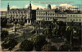Havana, La Habana, Havanna; Paque Central, Teatro Nacional, Hotel Inglaterra / Central Park, Opera House, Inglaterra HotelEdición Jordi No. 89.