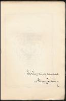 Környey Zoltán: Szerelem és halál. Versek. Bp.,[1920.], Lantos Rt.,(Bíró Miklós-ny.),104+8 p. A köny...