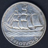 Lengyelország 1936. 5Zl Ag "Gdynia kikötő-15 év" T:2/3