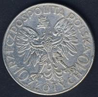 Lengyelország 1932. 10Zl Ag T:3 kis ph.