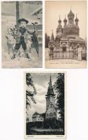 70 db RÉGI képeslap vegyes minőségben: magyar és külföldi városok és motívumok / 70 pre-1945 postcar...