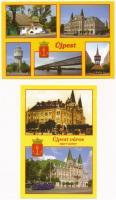 18 db MODERN magyar város képeslap Újpestről / 18 modern Hungarian town-view postcards from Újpest (...