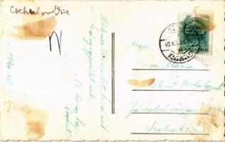 1940 Beszterce, Bistritz, Bistrita; Karácsonyi üdvözlet, templom / Christmas greeting, church. photo...