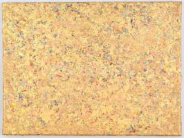 Jelzés nélkül: Arany csillámlás. Füstmetál, vászon, 30x40 cm