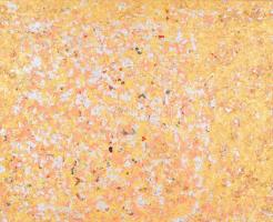 Jelzés nélkül: Arany-rózsaszín kompozíció. Füstmetál, vászon, 33x41 cm