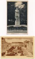 2 db RÉGI magyar város képeslap: Sopron és Balatonfüred / 2 pre-1945 Hungarian town-view postcards