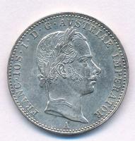 Ausztria 1858A 1/4Fl Ag Ferenc József T:1- patina Austria 1858A 1/4 Florin Ag Franz Joseph C:AU patina Krause KM# 2213