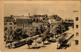 Temesvár, Timisoara; B-dul 23 August / utca, villamos / street view, tram (EK)