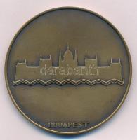 1930. "XII. Nemzetközi Építész Kongresszus / Budapest" Br emlékérem (61mm) T:2 kis ph. Hun...