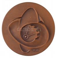 Fekete Géza (Dezső) (1939-) 1973. "Újító Mozgalom" Br emlékérem (60mm) T:1-