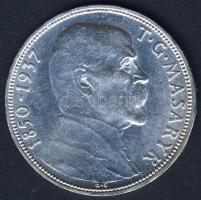 Csehszlovákia 1937. 20K Ag "Masaryk elnök halála" T:2/2+ ph.