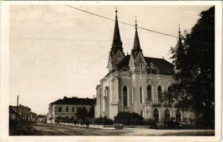 1943 Máramarossziget, Sighetu Marmatiei; Református templom. Wizner és Dávid kiadása / Calvinist church