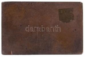 Berán Lajos (1882-1943) 1929. "Magyar Országos Céllövő Szövetség" jelzetlen Ag plakett (57...