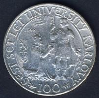 Csehszlovákia 1948. 100K Ag "Károly Egyetem 600. évfordulója" T:2