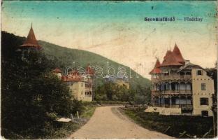 1918 Szováta-fürdő, Baile Sovata; Fősétány, nyaralók. Németh István kiadása / promenade, villas (fl)