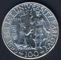Csehszlovákia 1948. 100K Ag "Károly Egyetem 600. évfordulója" T:2