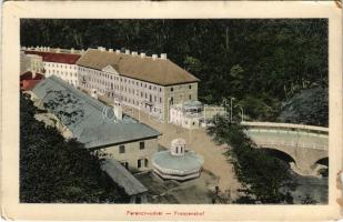 1912  Herkulesfürdő, Herkulesbad, Baile Herculane; Ferenc udvar / Franzenshof / spa, bath (szakadás / tear)