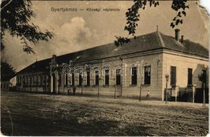 1912 Gyertyámos, Gertianosch, Gertiamos, Carpinis;  Községi népiskola. Kugel Károly fényképész kiadása / school (EM)