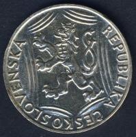 Csehszlovákia 1948. 100K Ag "30. Függetlenségi évforduló" T:2 kis ph